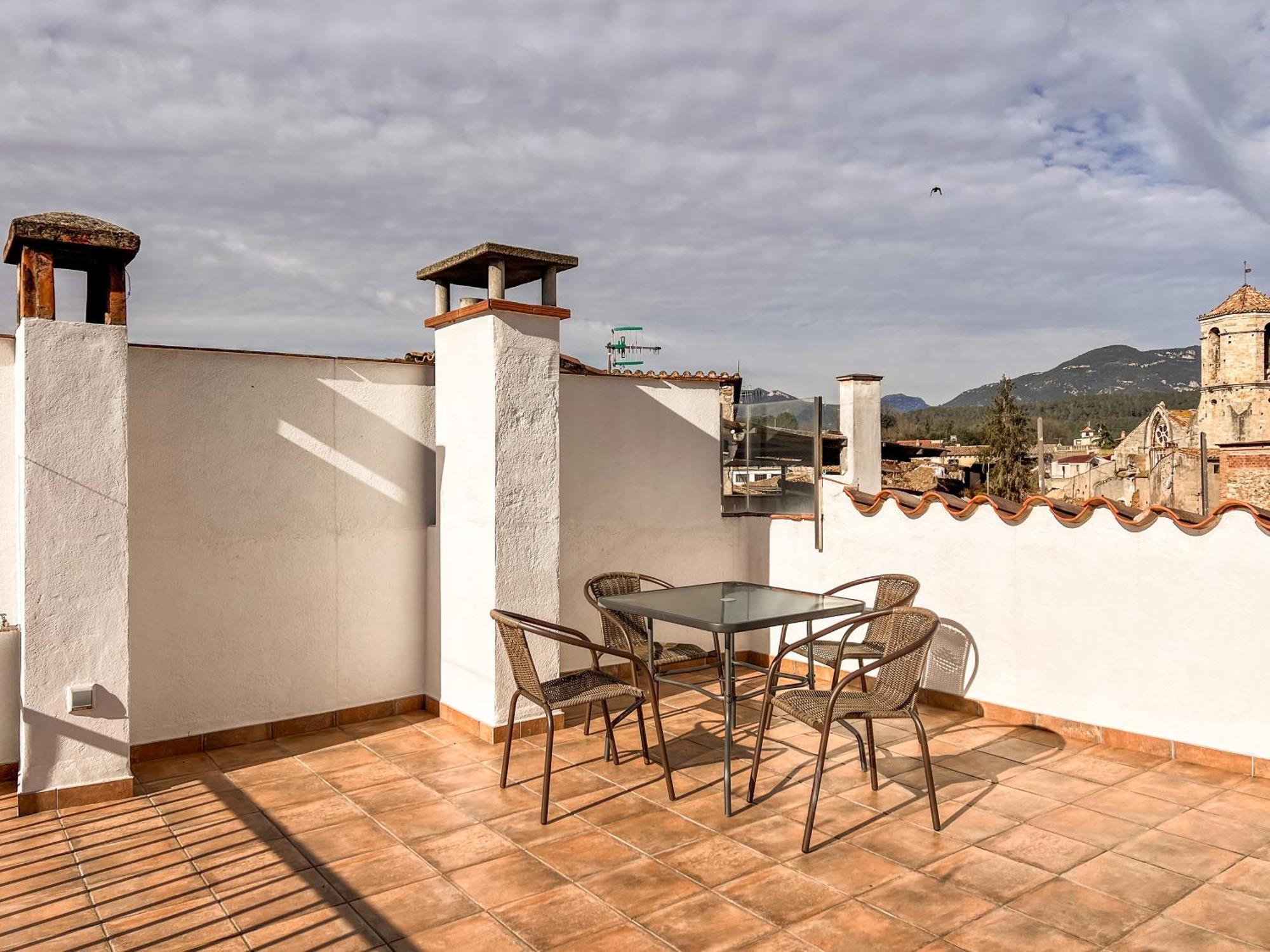 Ganganell Atic Apartamento Con Terraza En Besalú Zewnętrze zdjęcie